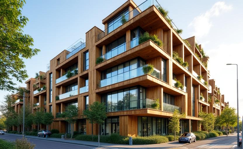Modern duurzaam architectuurproject in Rotterdam
